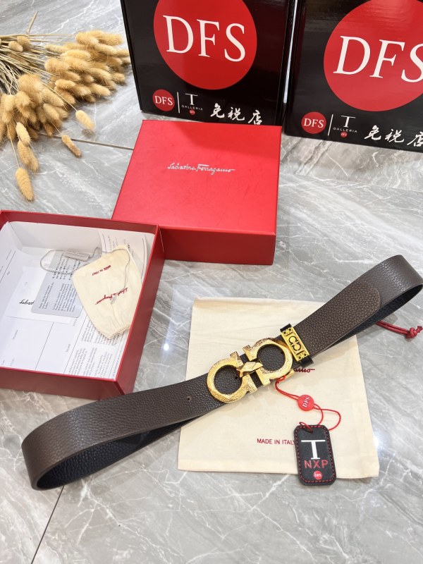 Streetwear Belt Ferragamo 319845 size:3.5cm