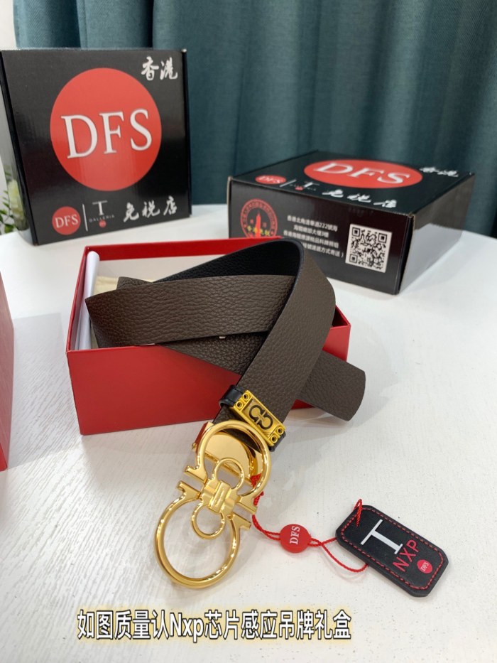 Streetwear Belt Ferragamo 319518 size:3.5cm