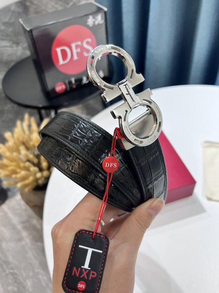 Streetwear Belt Ferragamo 319546 size:3.5cm