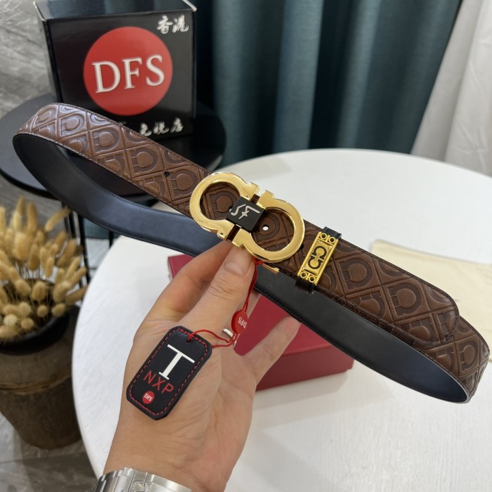 Streetwear Belt Ferragamo 319575 size:3.5cm