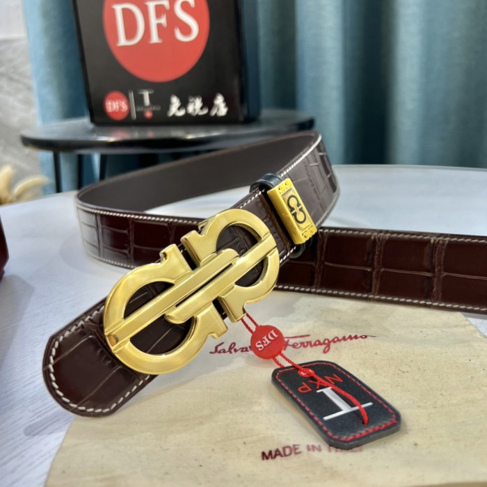 Streetwear Belt Ferragamo 319571 size:3.5cm
