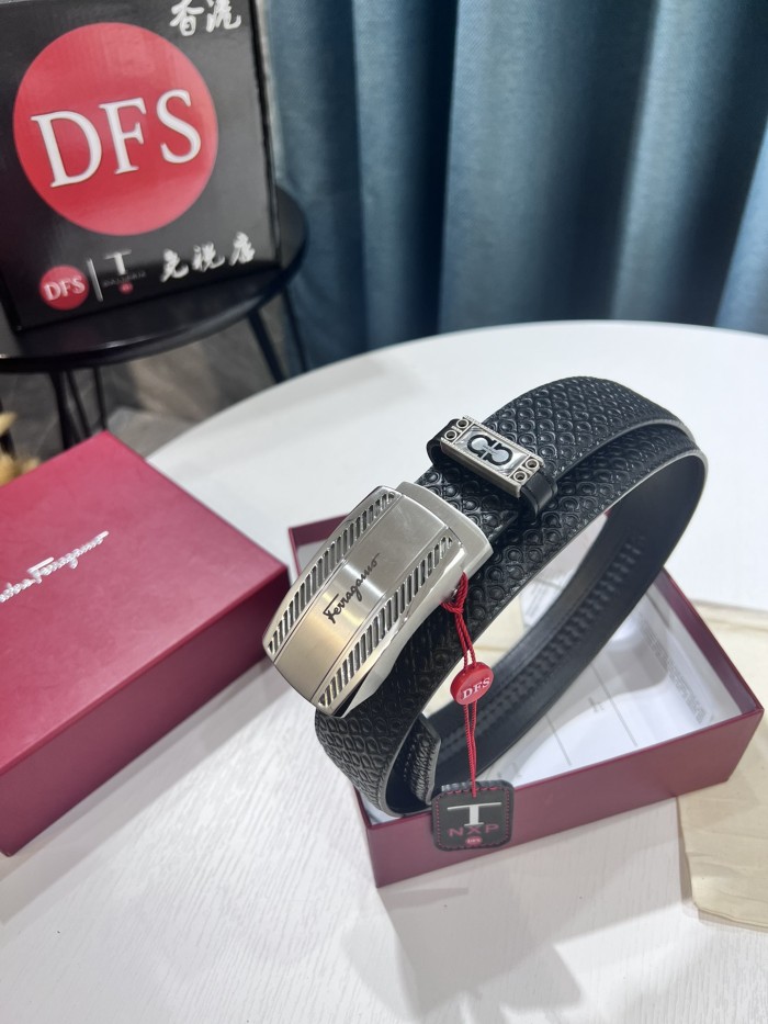 Streetwear Belt Ferragamo 319649 size:3.5cm