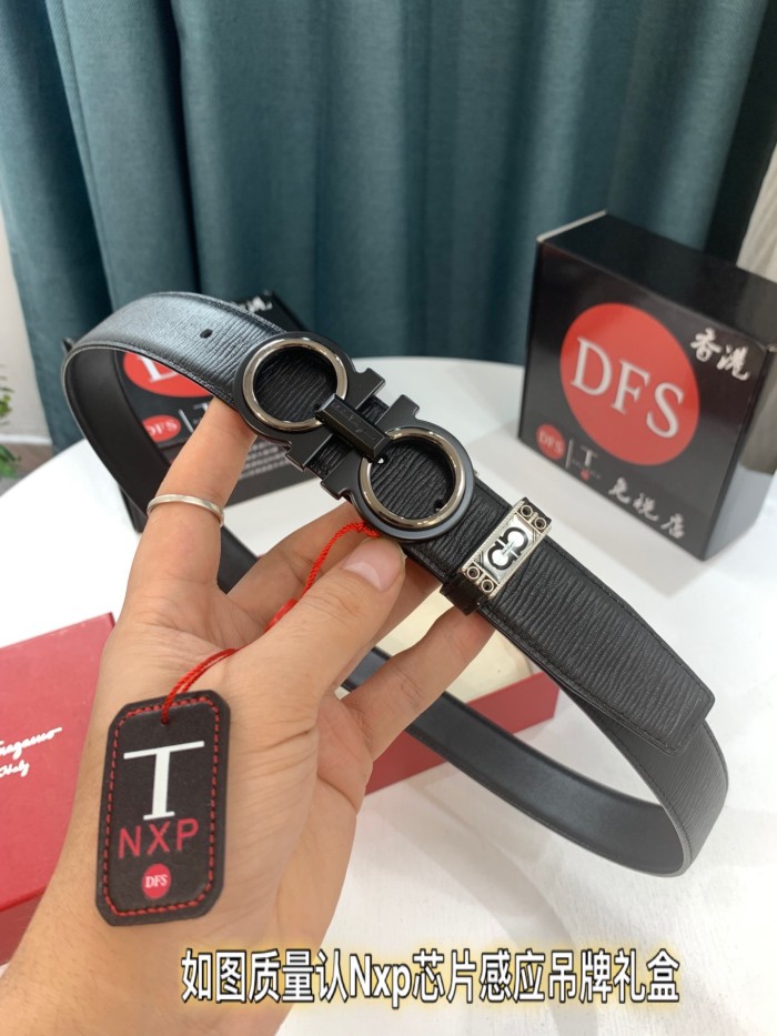 Streetwear Belt Ferragamo 319530 size:3.5cm