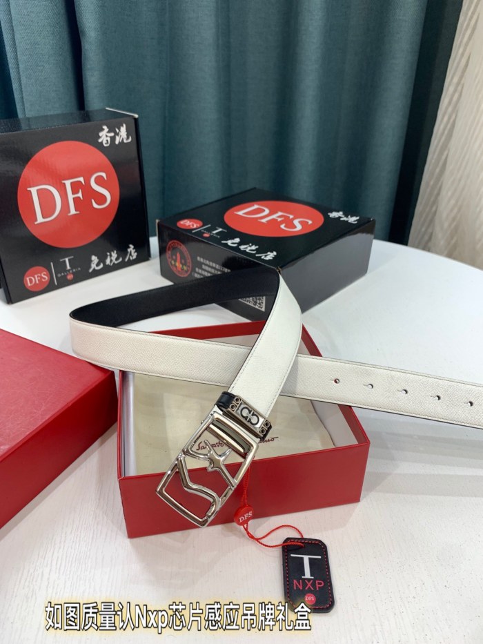 Streetwear Belt Ferragamo 319621 size:3.5cm