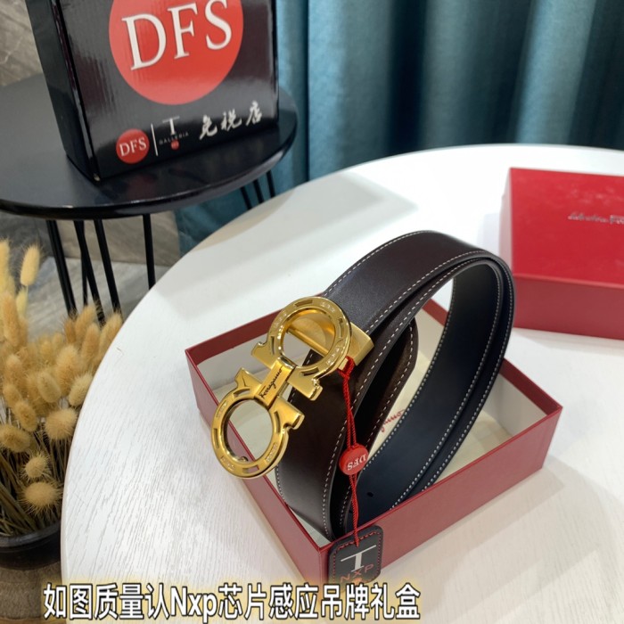Streetwear Belt Ferragamo 319437 size:3.5cm
