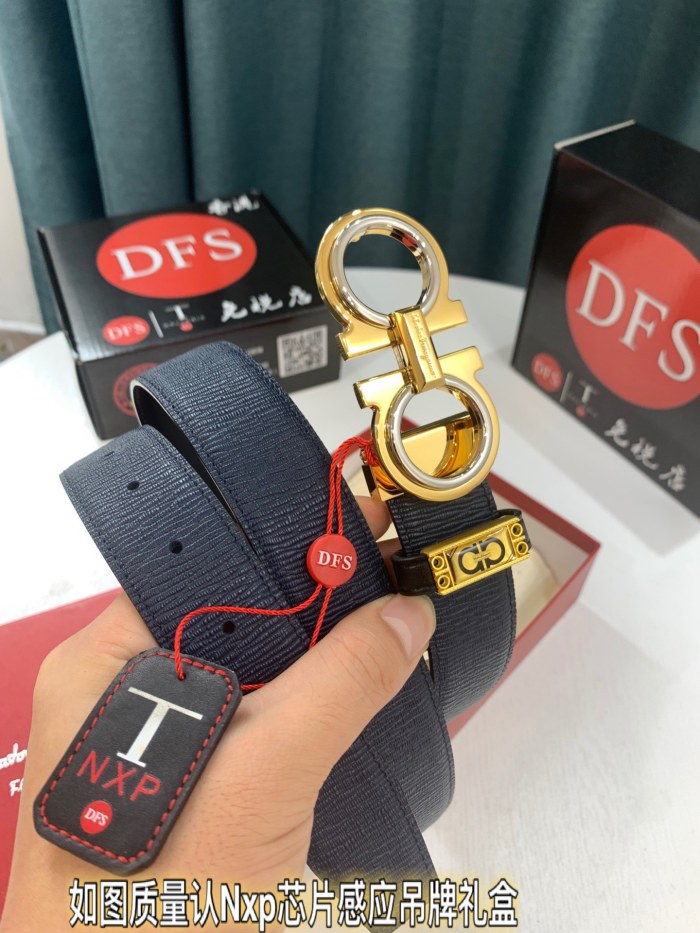 Streetwear Belt Ferragamo 319531 size:3.5cm