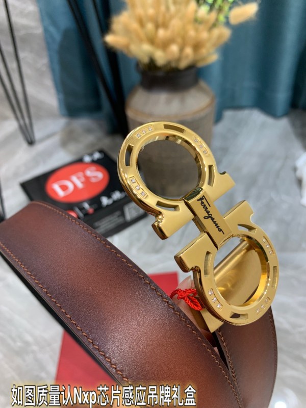 Streetwear Belt Ferragamo 319778 size:3.5cm