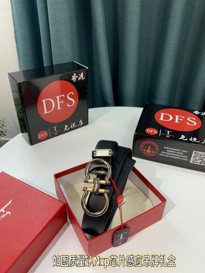 Streetwear Belt Ferragamo 319506 size:3.5cm