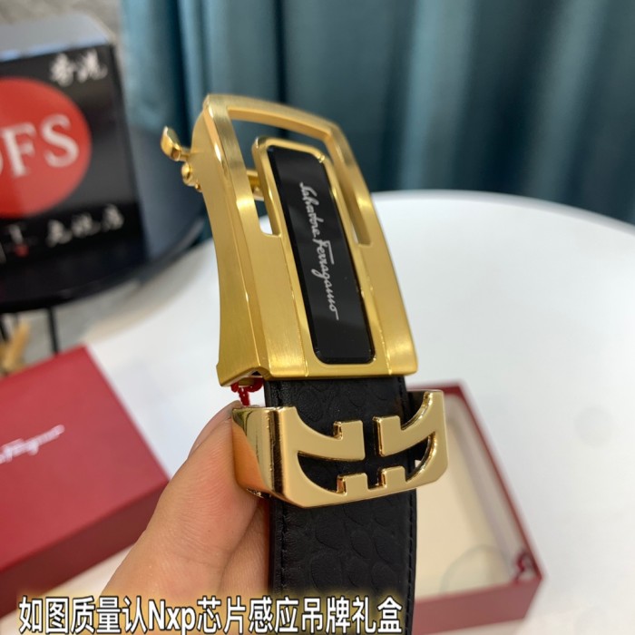 Streetwear Belt Ferragamo 319510 size:3.5cm