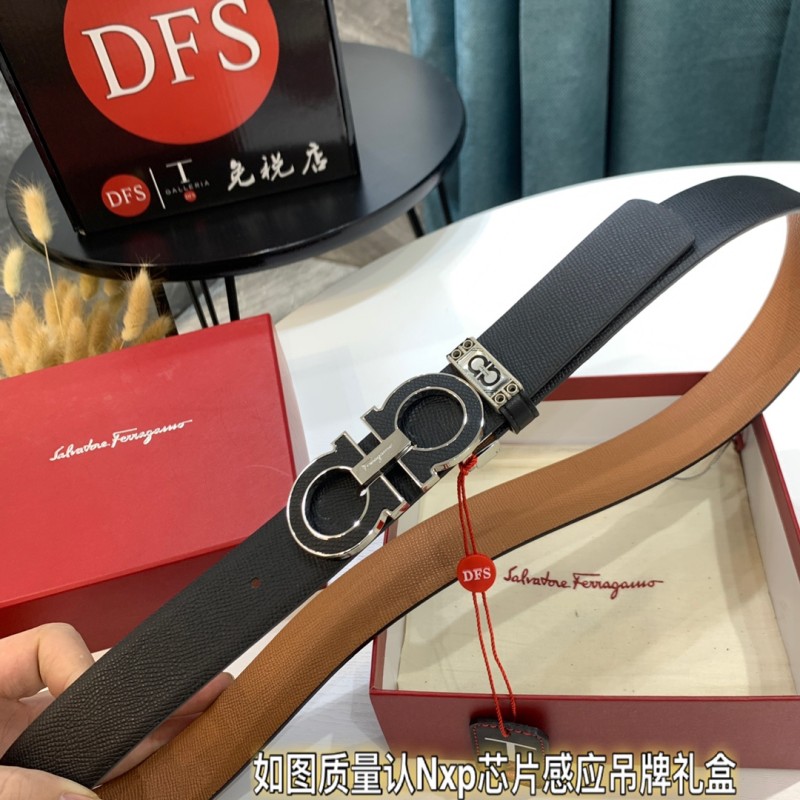Streetwear Belt Ferragamo 319441 size:3.5cm