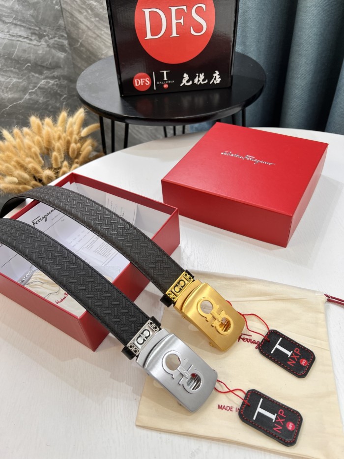 Streetwear Belt Ferragamo 319676 size:3.5cm