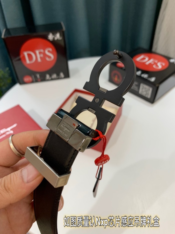 Streetwear Belt Ferragamo 319487 size:3.5cm