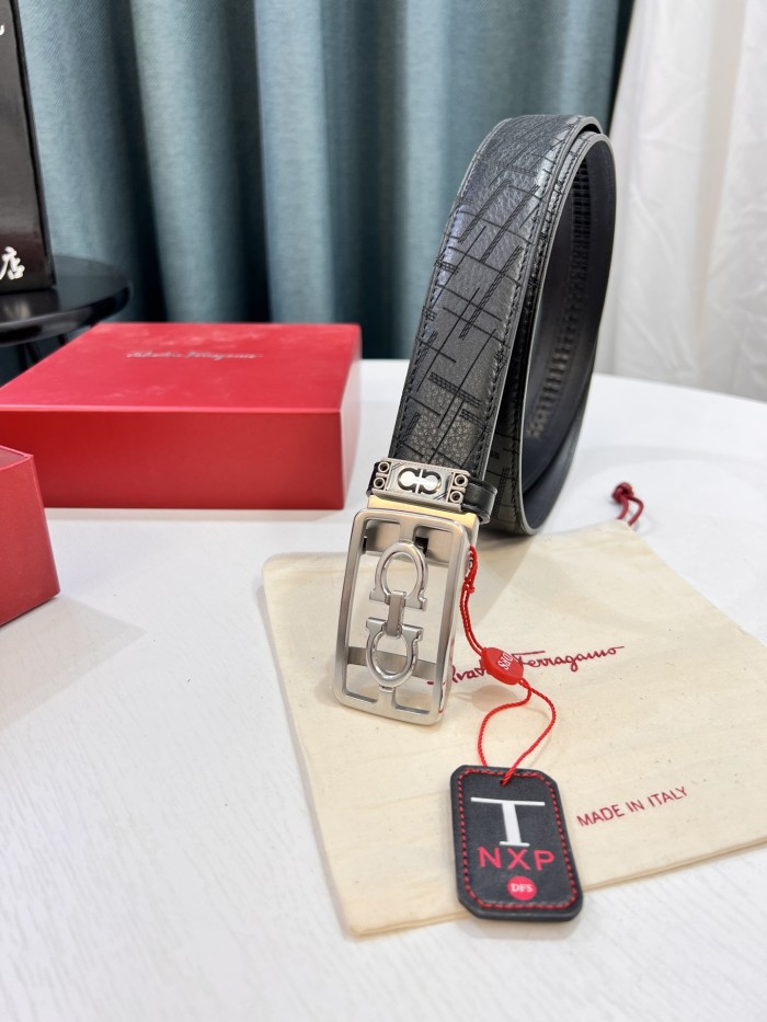 Streetwear Belt Ferragamo 319672 size:3.5cm