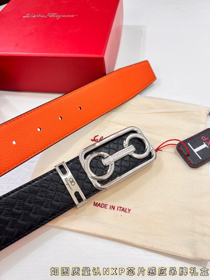 Streetwear Belt Ferragamo 319767 size:3.5cm