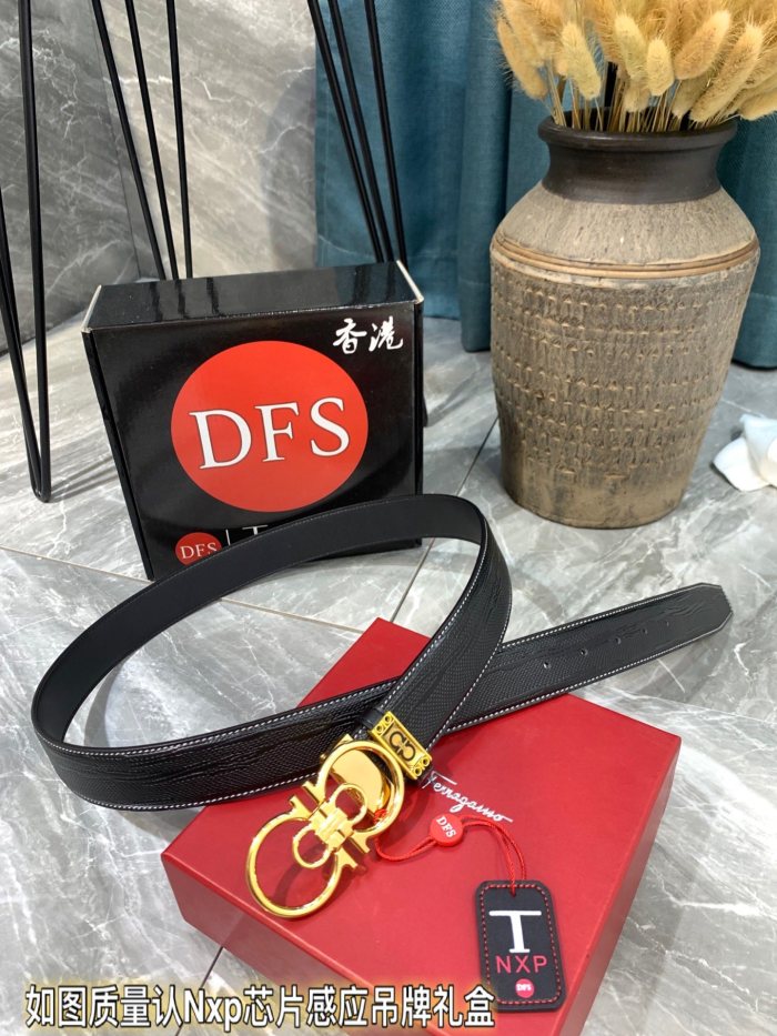 Streetwear Belt Ferragamo 319782 size:3.5cm