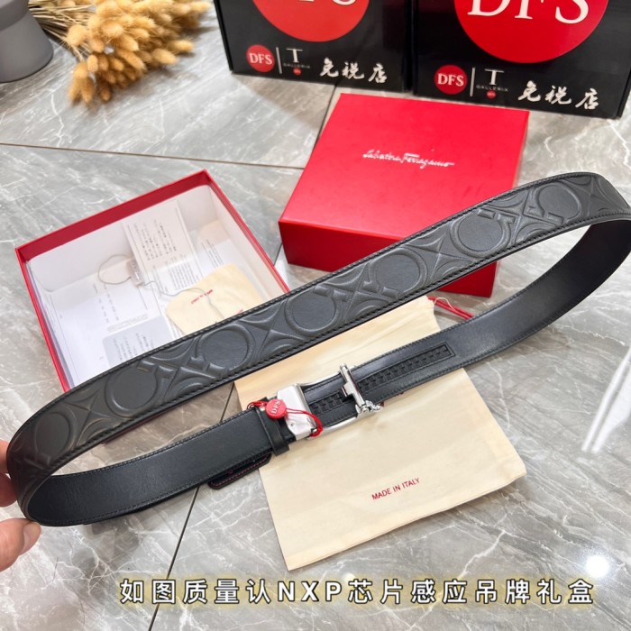 Streetwear Belt Ferragamo 319820 size:3.5cm