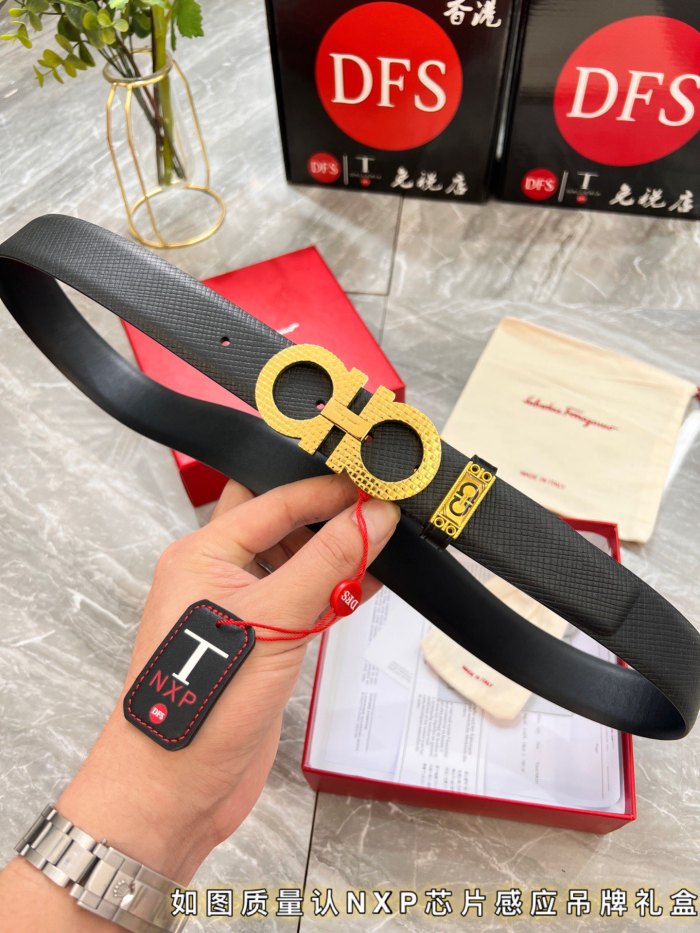 Streetwear Belt Ferragamo 319840 size:3.5cm