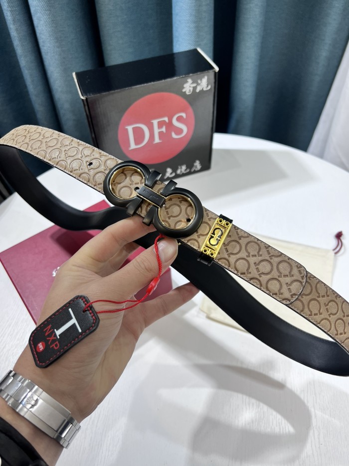 Streetwear Belt Ferragamo 319558 size:3.5cm