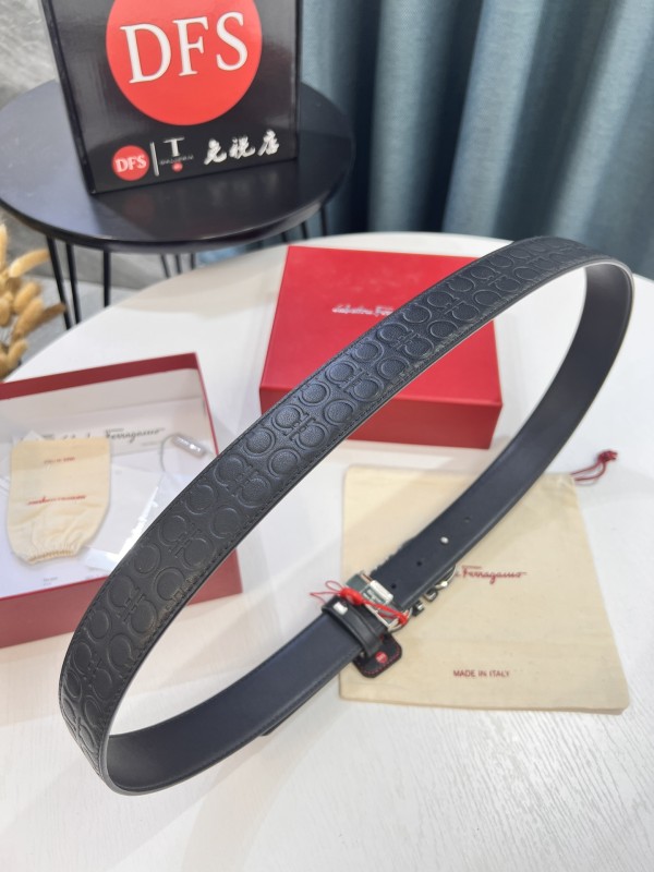 Streetwear Belt Ferragamo 319579 size:3.5cm