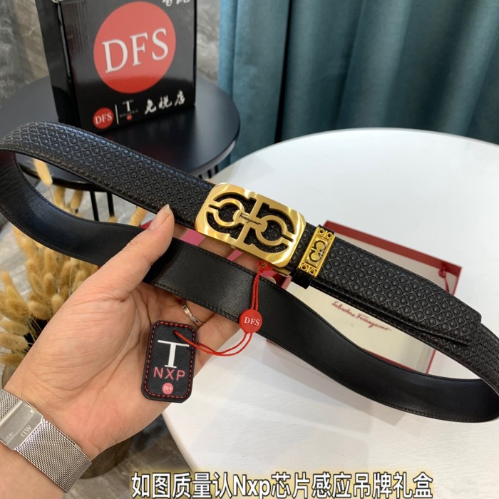 Streetwear Belt Ferragamo 319759 size:3.5cm