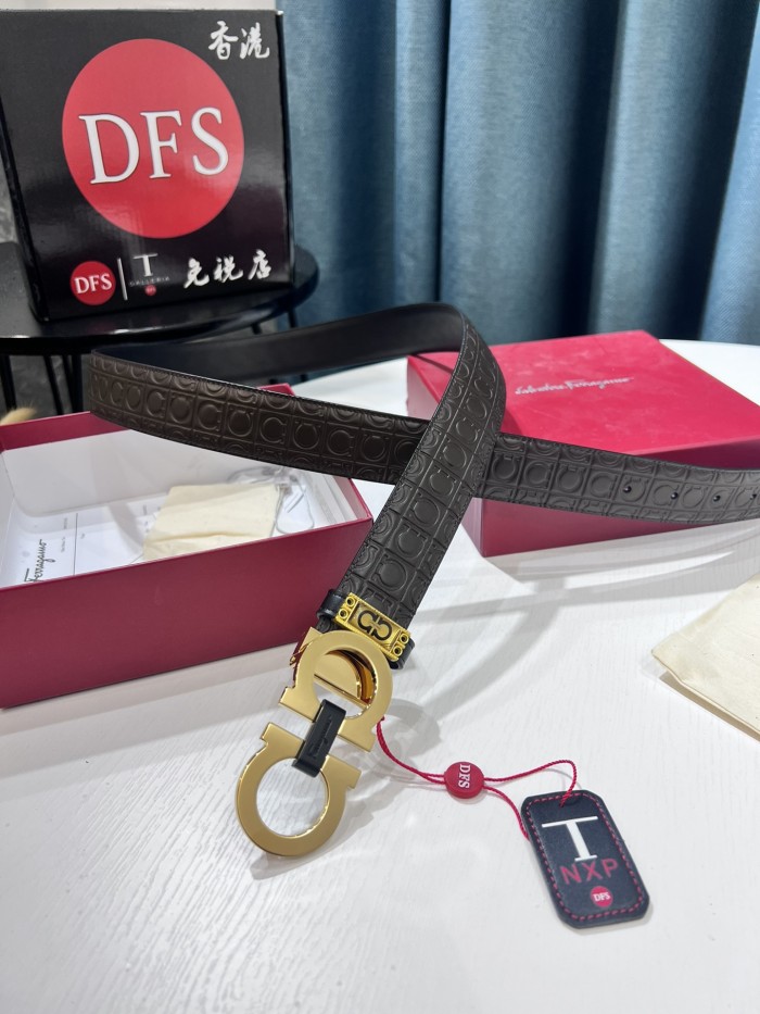 Streetwear Belt Ferragamo 319555 size:3.5cm