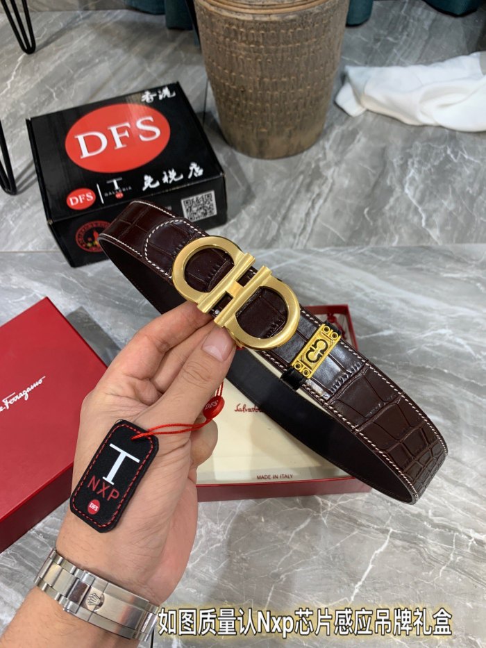 Streetwear Belt Ferragamo 319542 size:3.5cm