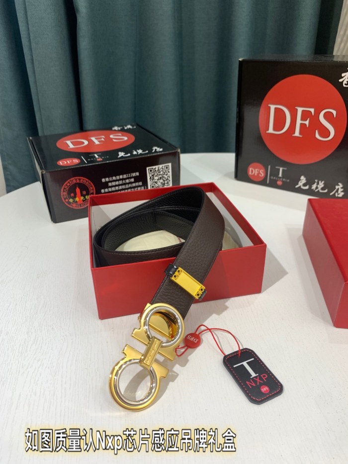 Streetwear Belt Ferragamo 319523 size:3.5cm