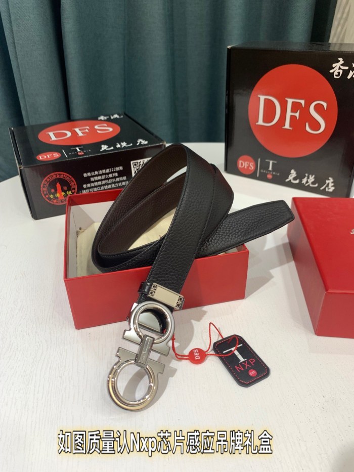 Streetwear Belt Ferragamo 319522 size:3.5cm