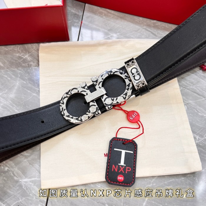 Streetwear Belt Ferragamo 319814 size:3.5cm