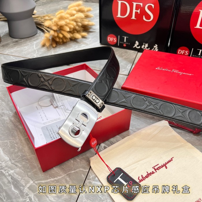 Streetwear Belt Ferragamo 319820 size:3.5cm