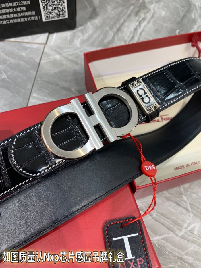 Streetwear Belt Ferragamo 319543 size:3.5cm