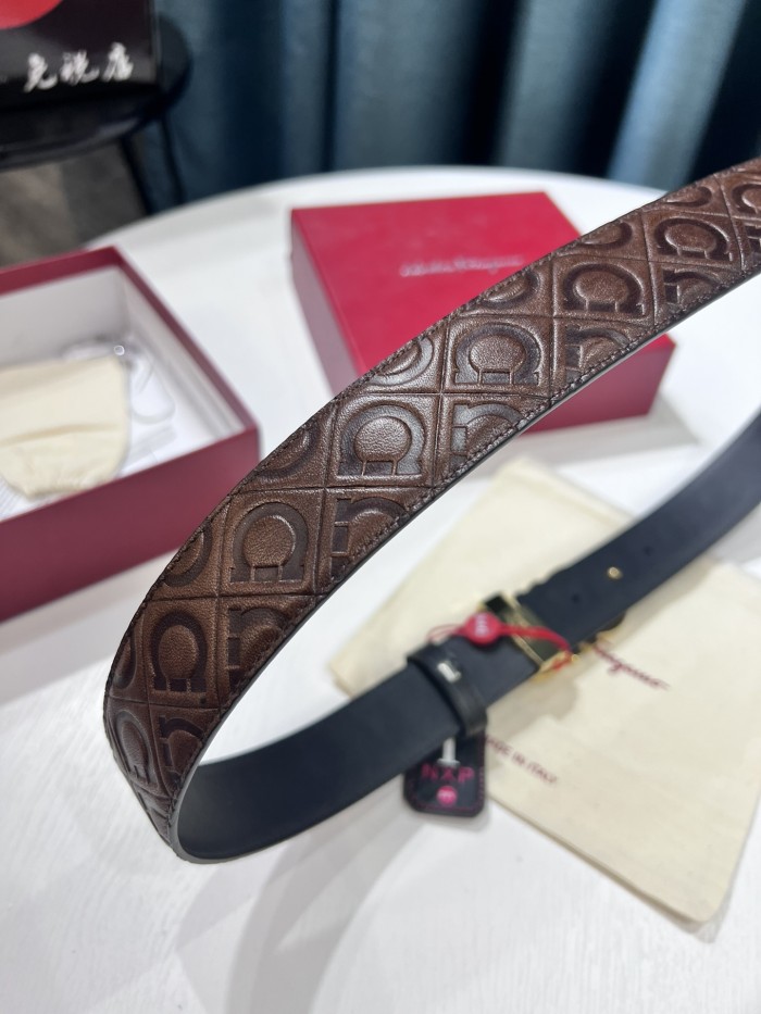Streetwear Belt Ferragamo 319551 size:3.5cm