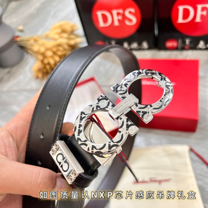 Streetwear Belt Ferragamo 319814 size:3.5cm