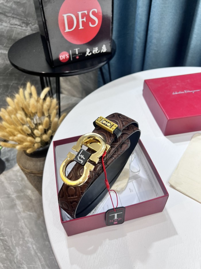 Streetwear Belt Ferragamo 319551 size:3.5cm