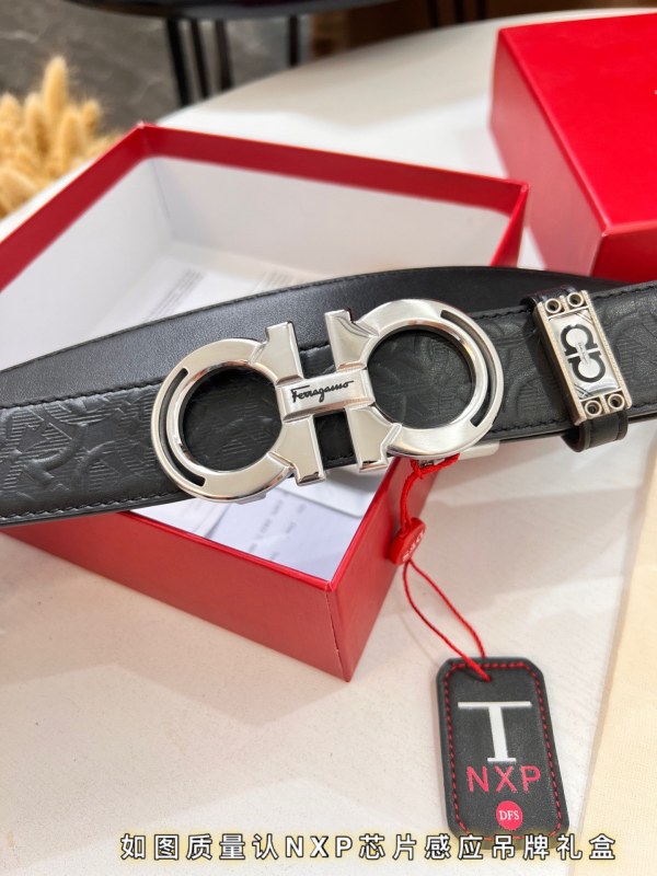 Streetwear Belt Ferragamo 319771 size:3.5cm