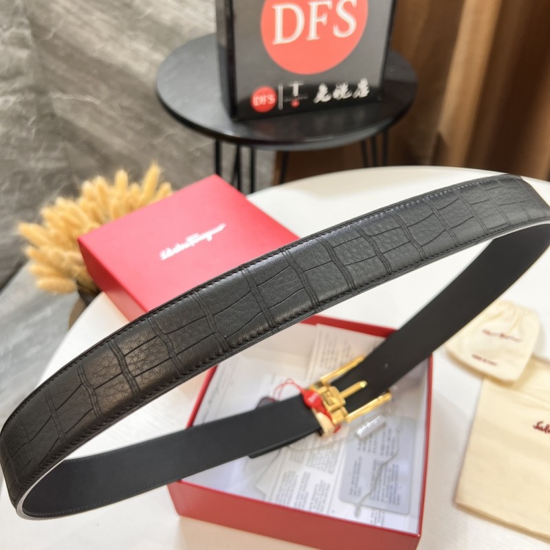 Streetwear Belt Ferragamo 319707 size:3.5cm