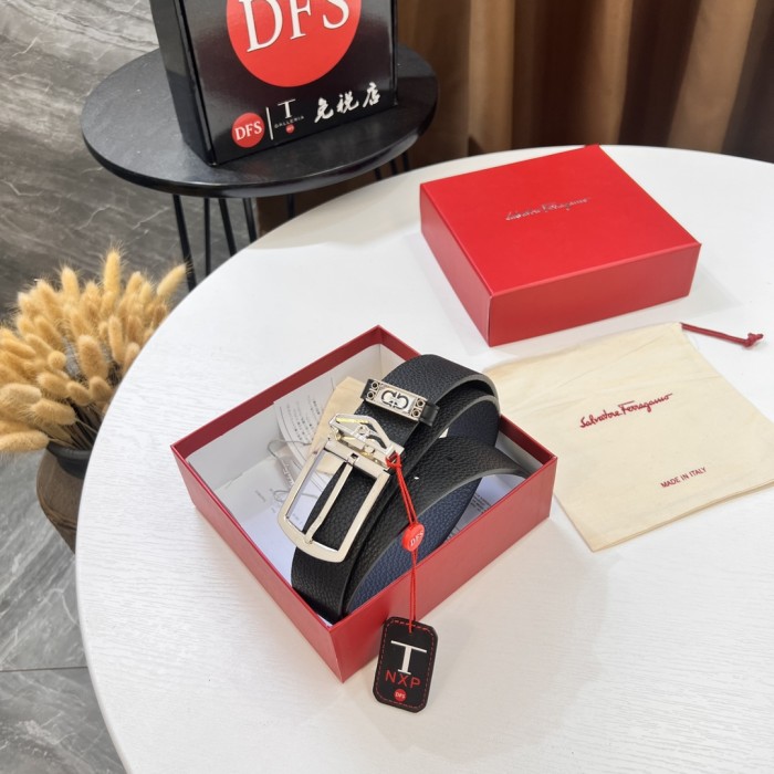 Streetwear Belt Ferragamo 319656 size:3.5cm