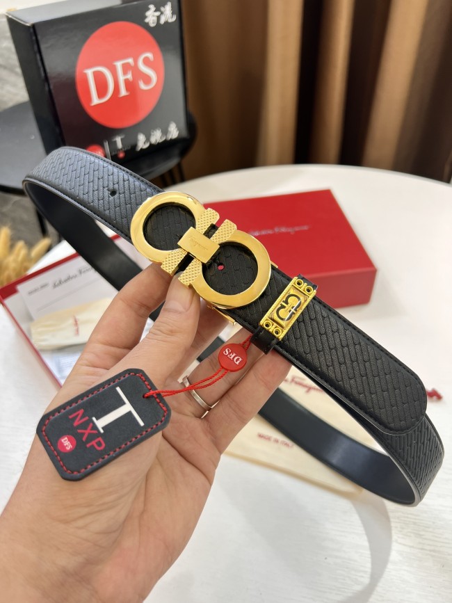 Streetwear Belt Ferragamo 319796 size:3.5cm