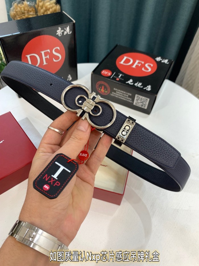 Streetwear Belt Ferragamo 319472 size:3.5cm