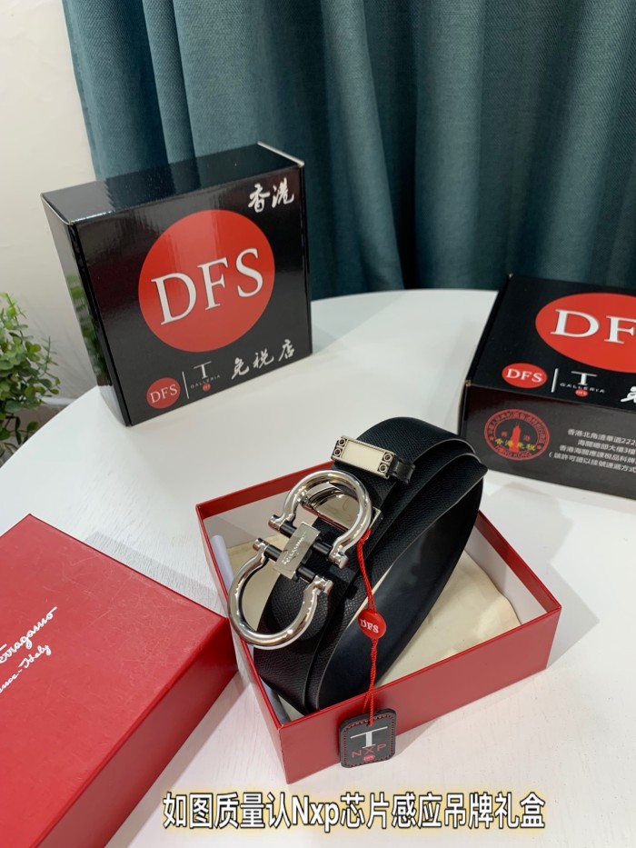 Streetwear Belt Ferragamo 319505 size:3.5cm