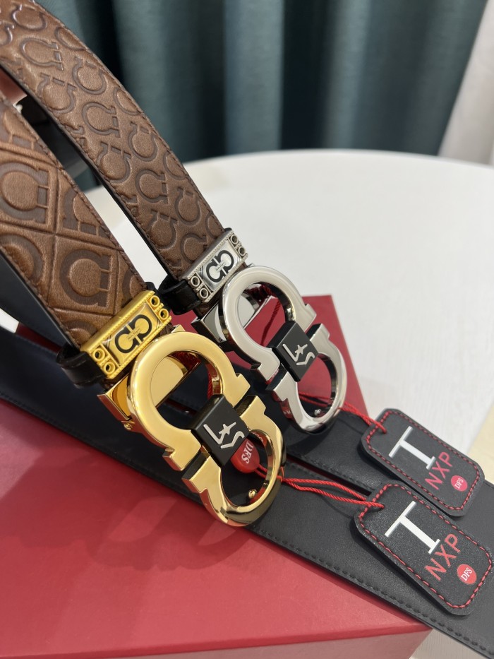 Streetwear Belt Ferragamo 319576 size:3.5cm