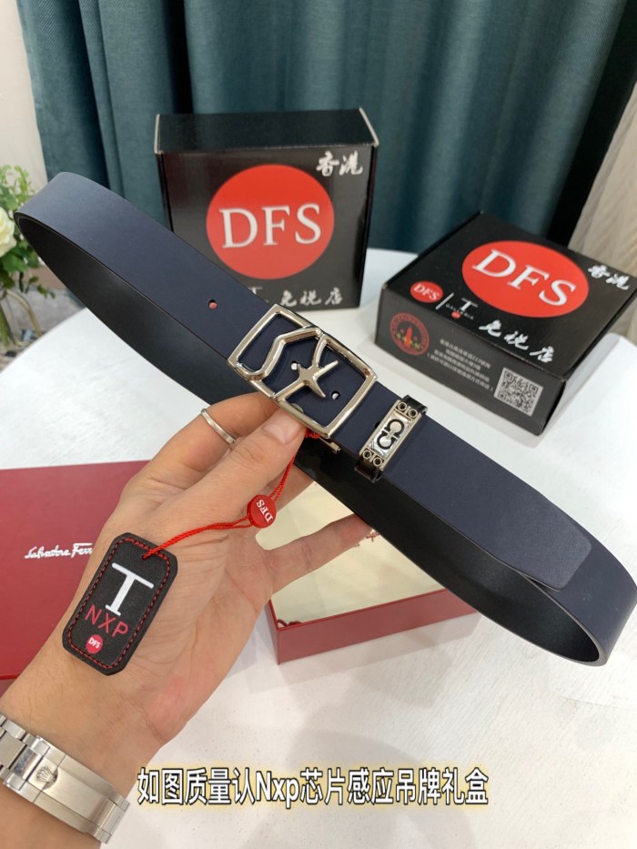 Streetwear Belt Ferragamo 319514 size:3.5cm