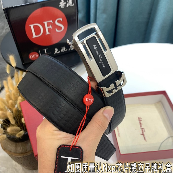 Streetwear Belt Ferragamo 319509 size:3.5cm