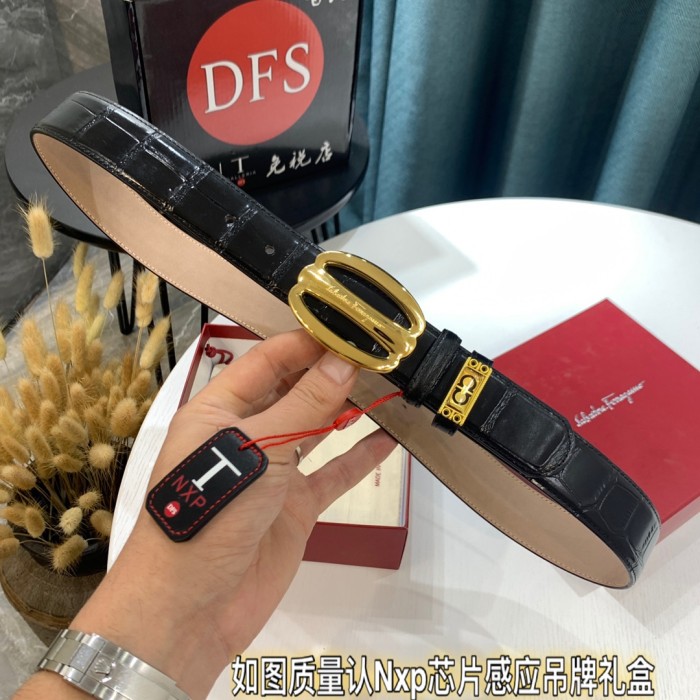 Streetwear Belt Ferragamo 319449 size:3.5cm