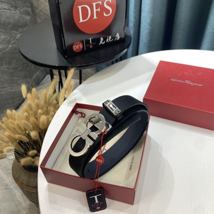 Streetwear Belt Ferragamo 319595 size:3.5cm