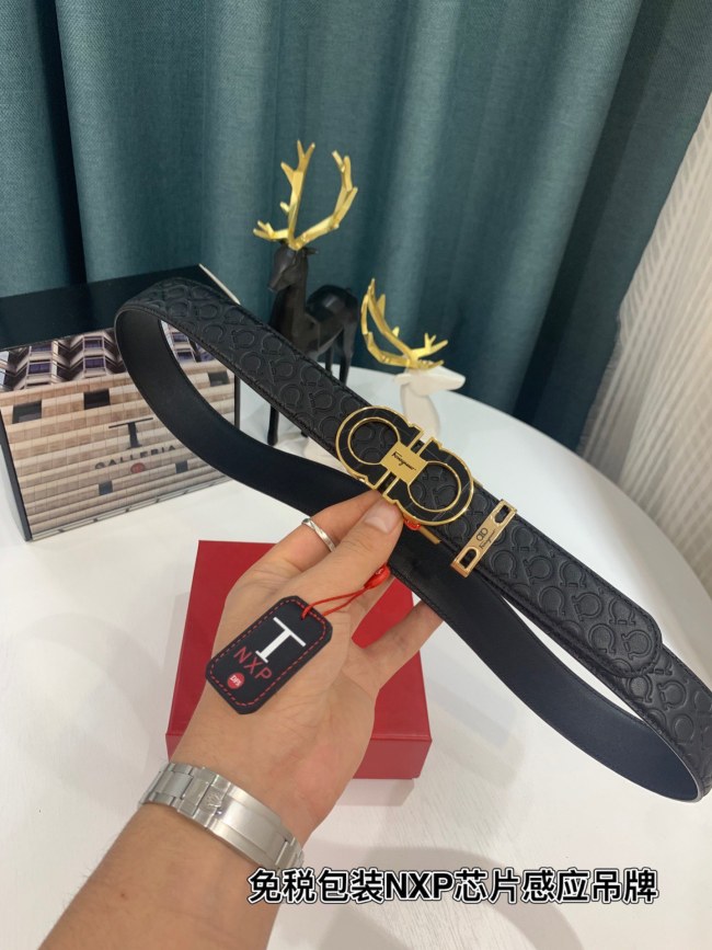Streetwear Belt Ferragamo 319527 size:3.5cm
