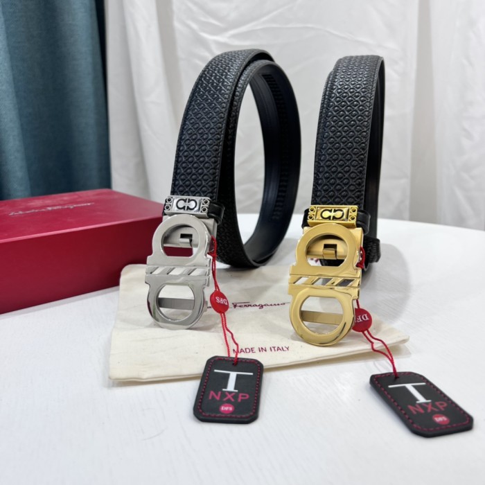 Streetwear Belt Ferragamo 319564 size:3.5cm