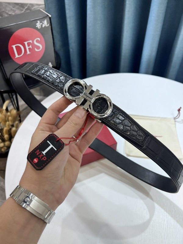 Streetwear Belt Ferragamo 319546 size:3.5cm