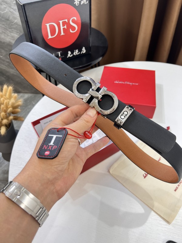 Streetwear Belt Ferragamo 319689 size:3.5cm