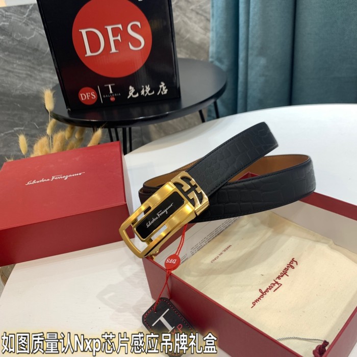 Streetwear Belt Ferragamo 319510 size:3.5cm